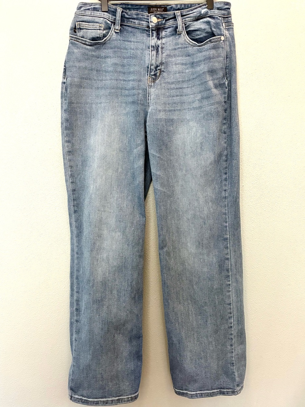 Judy Blue Straight Fit Jeans Women’s 15/32 Light Wash Stretch Denim